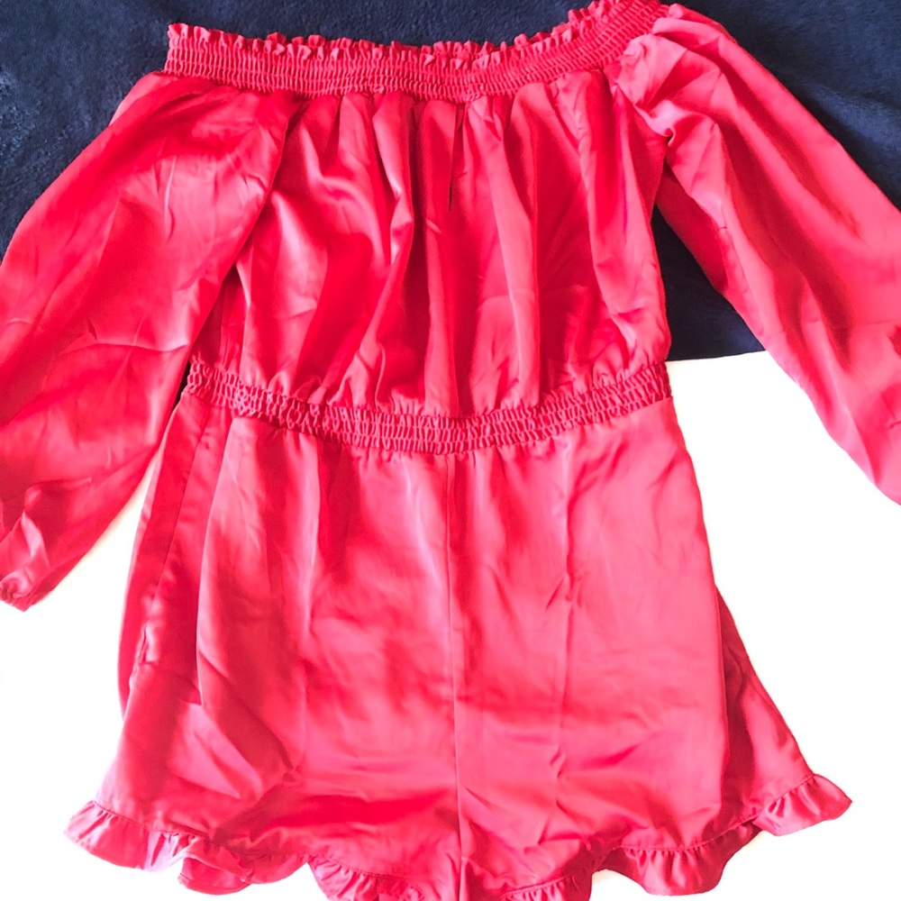 Bebe red romper